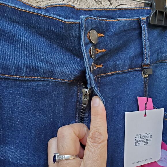 Between Us Distressed Skinny Ankle Hi Rise Jeans Size 20 NWT - Picture 5 of 14